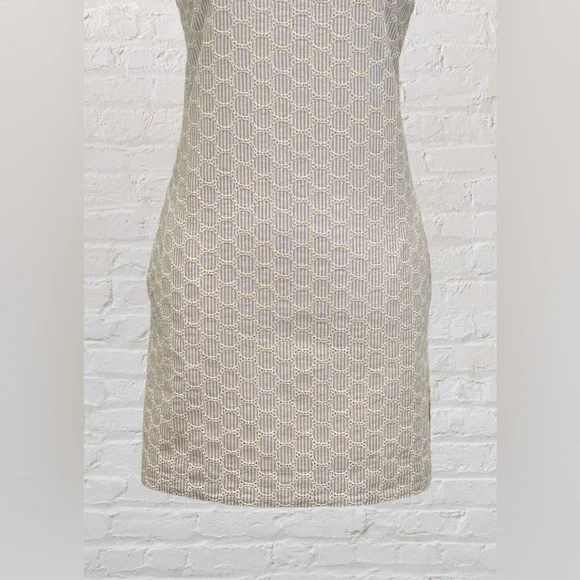 J. Crew Sear Sucker and Eyelet Shift Dress, Size 2 Preppy Nautical Cottagecore - Picture 5 of 9